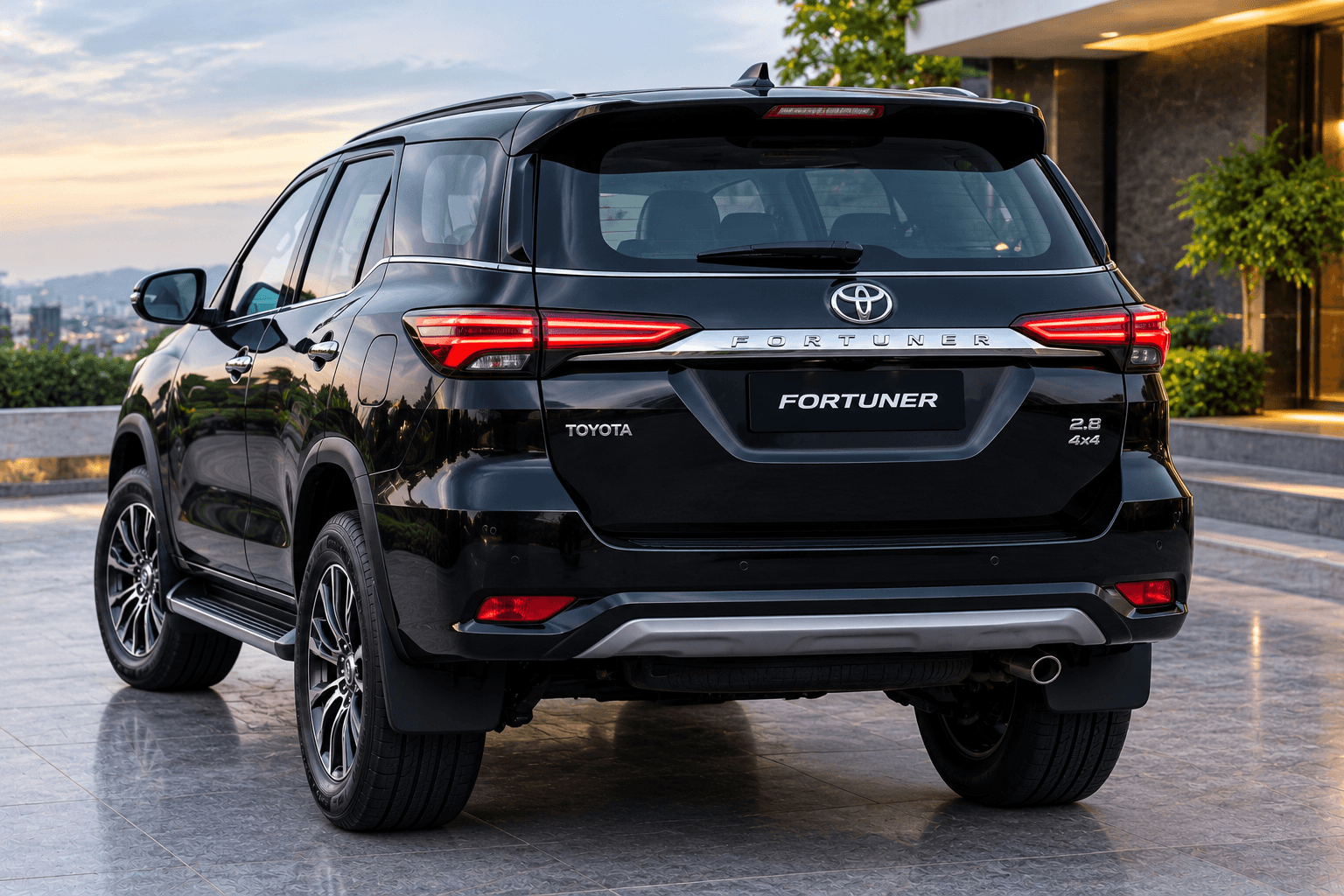 Fortuner price in Pakistan 2026 rear view